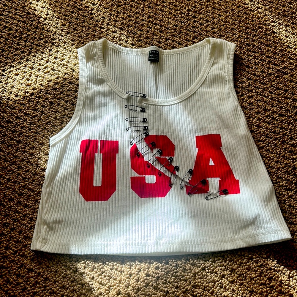 USA crop top